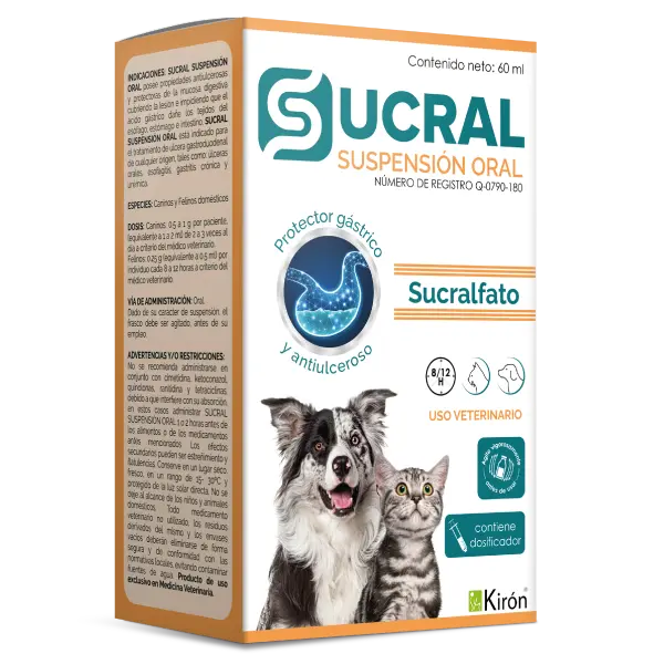 Sucral Suspensión Oral 60 mL ( Sucralfato - Protector Gástrico )